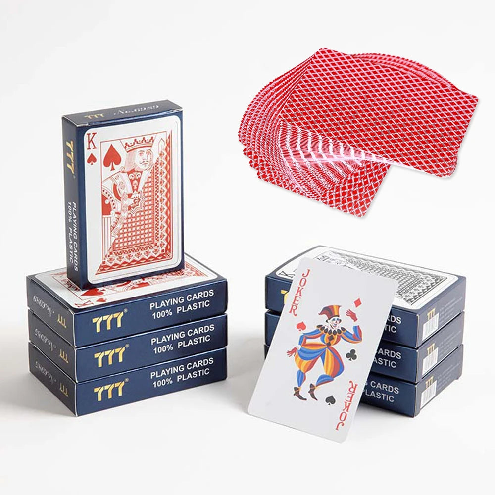Nuove Carte Da Gioco In Plastica Stretta Impermeabili Da Tavolo Con Caratteri Grandi PVC Satinato Spessore Alto