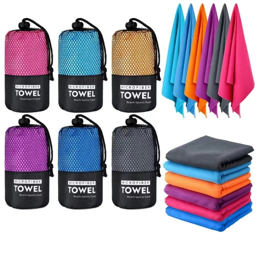 Asciugamano sportivo Asciugamani da nuoto ad asciugatura rapida per nuoto, piscina, sport acquatici, asciugamano da spiaggia/viaggio in S, L, XL, extra large, attrezzatura da campeggio