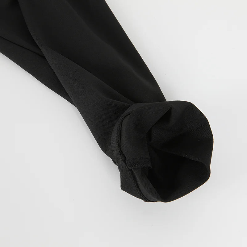 Body sexy da donna a maniche lunghe Colletto rovesciato Scollo a V Shapewear Camicia per il controllo della pancia Camicia per il sollevamento del sedere Compressione senza cuciture