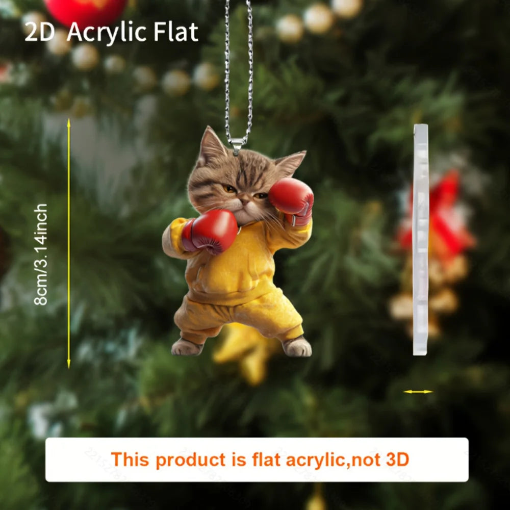 Ciondolo Acrilico Piatto 8 Cm 2D Multi Motivi Per Auto Zaino Casa Decorazione Natale Preghiera