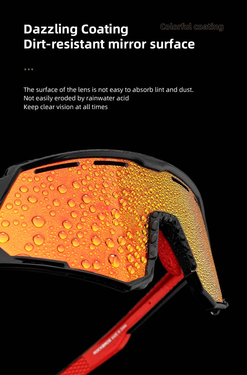 Occhiali Da Ciclismo Polarizzati Per Uomo UV400 Con Naso Regolabile E Set Di 5 Lenti Per Road MTB