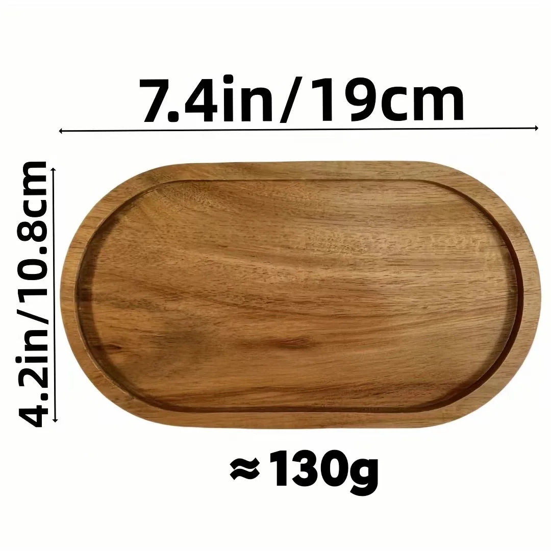 Piatto Di Frutta Giapponese In Legno Massello Rotondo Vassoio Snack Multidimensionale Ad Alto Valore Allingrosso