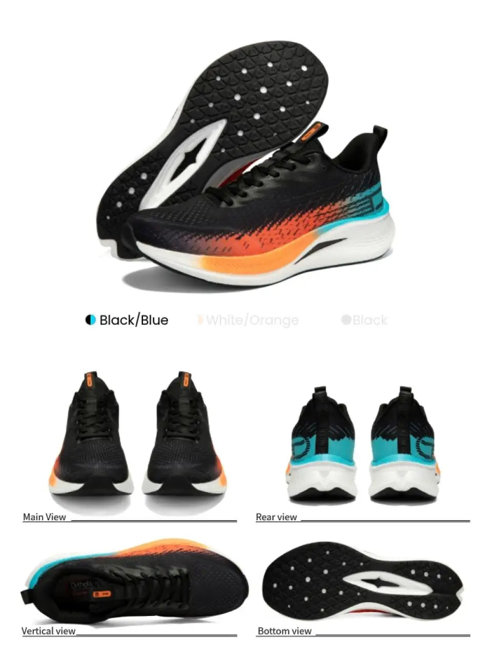 Baasploa Scarpe Da Corsa Uomo Traspiranti Leggere Con Piastra In Carbonio Antiscivolo Per Maratone Professionali