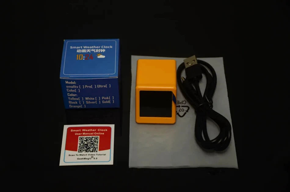 Piccola Stazione Meteorologica Portatile WiFi Display Meteo Temperatura Umidità Sveglia Decorazione Da Tavolo