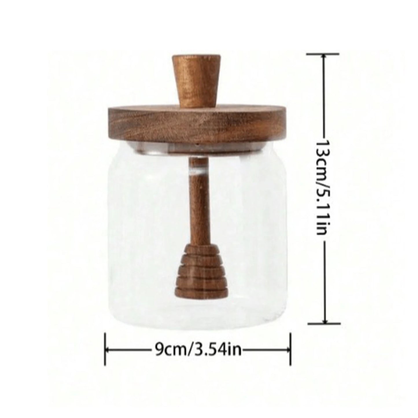Set Barattoli Sigillati In Vetro Con Coperchio In Legno Contenitori Cucina Trasparenti Bastoncini Immersione In Legno