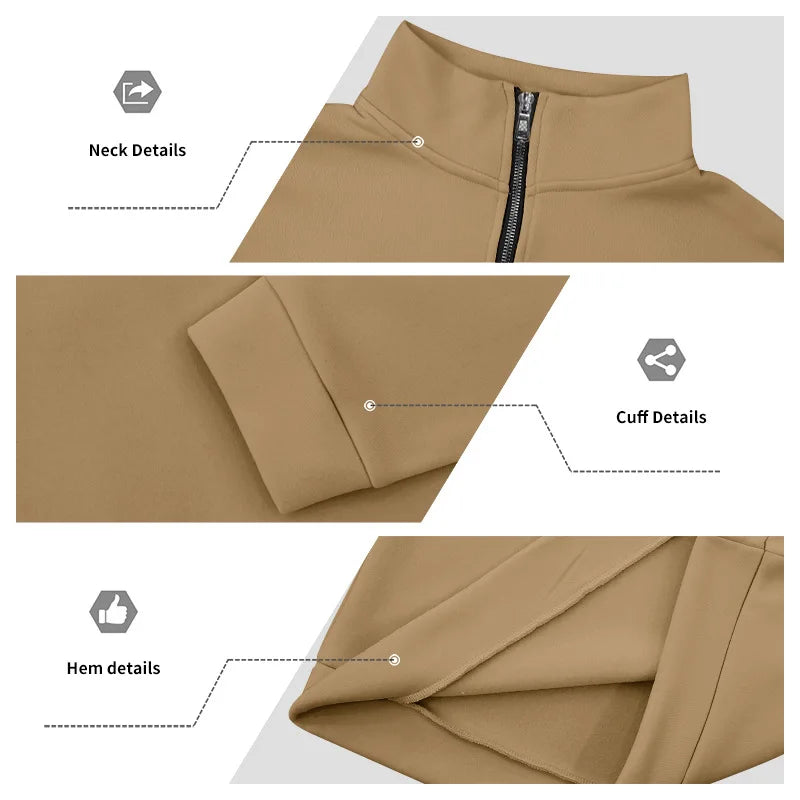 Pantaloni Sportivi Tascabili In Tinta Unita Da Uomo Con Cerniera Calda In Velluto Casual Da Uomo Americano
