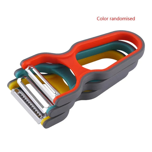 Set Da Tre Pelapatate In Acciaio Inox Con Manico Antiscivolo Per Alimenti E Accessori Da Cucina Colore Casuale