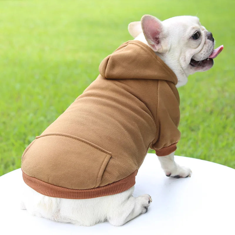 Felpa Invernale con Cappuccio per Cani e Gatti Taglia Piccola e Media Abbigliamento Animali Domestici Giacca Costume