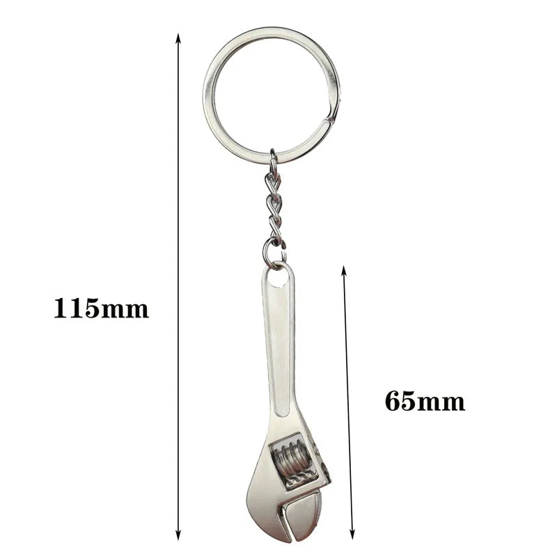 Portachiavi Mini Strumento Apertura Chiave Da Uomo Argento Elegante Regalo Ideale Gioielli S153