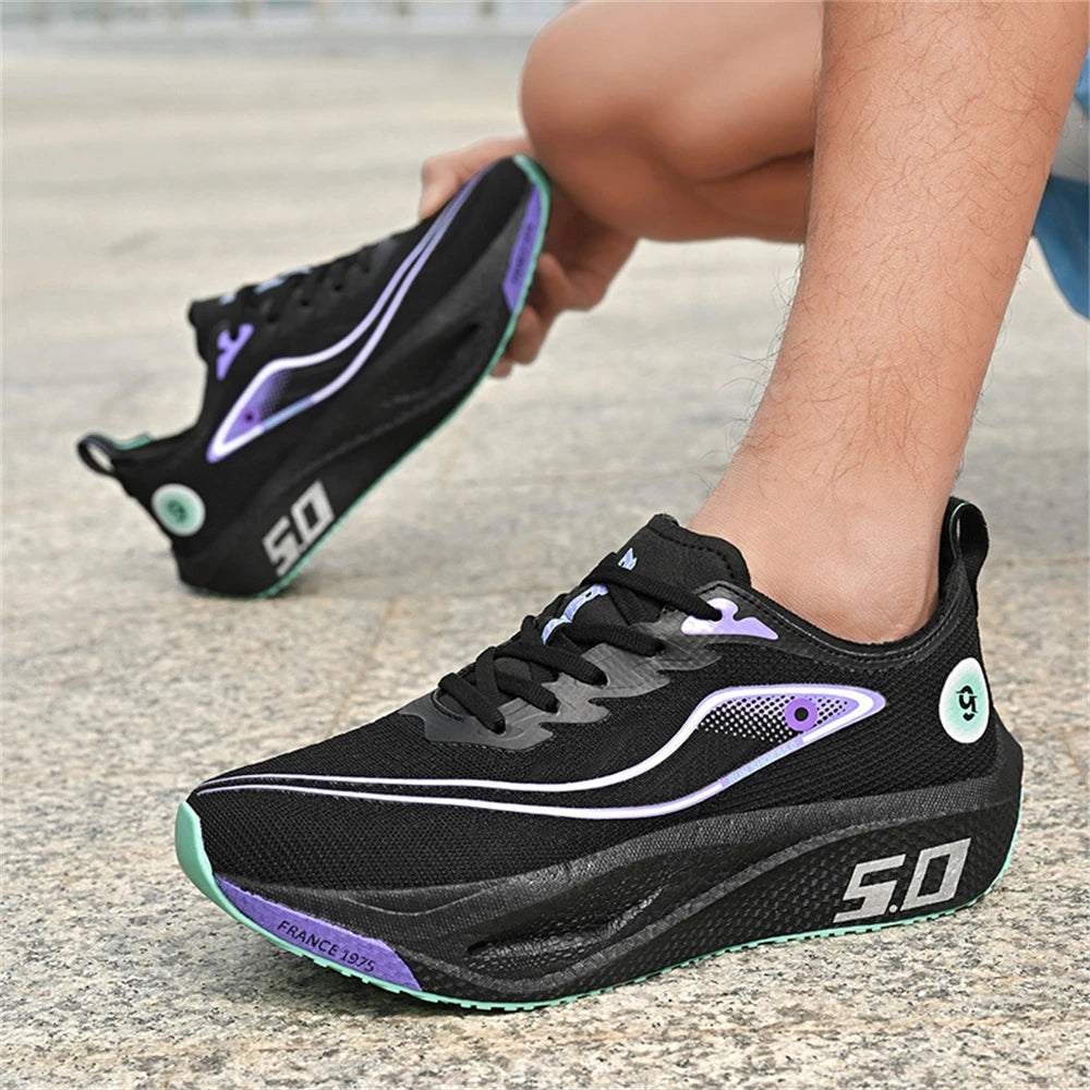 Scarpe Da Corsa Unisex Per Uomo E Donna Con Piastra In Carbonio Ammortizzanti Per Maratona Allenamento Atletica Leggera