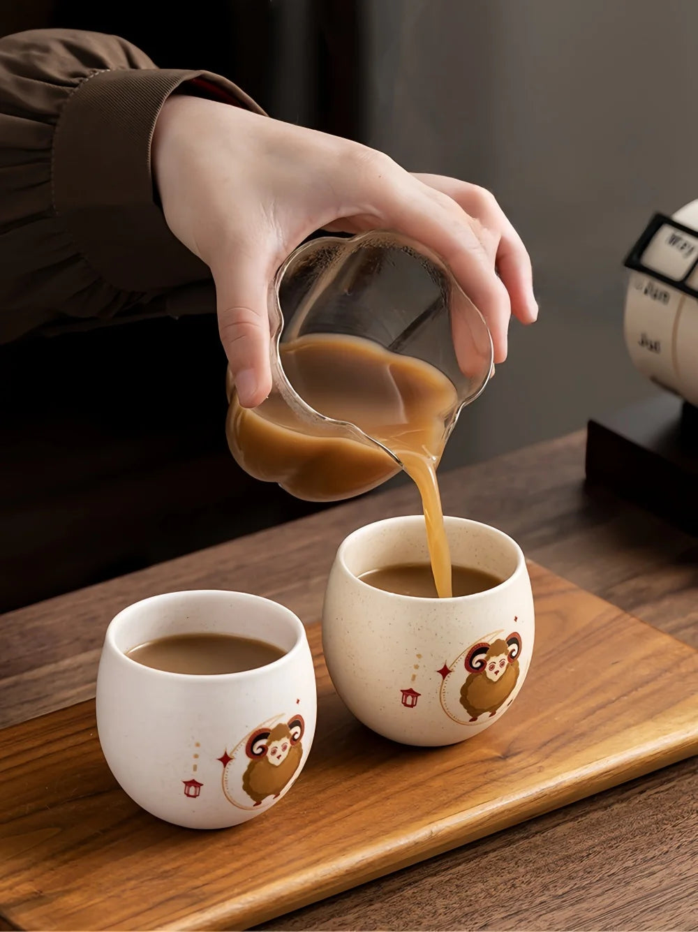Tazza Ceramica Da 120 Ml Con Motivo Pecora Creativa Per Caffè E Tè Regalo Eid Al Adha Home Office Cucina