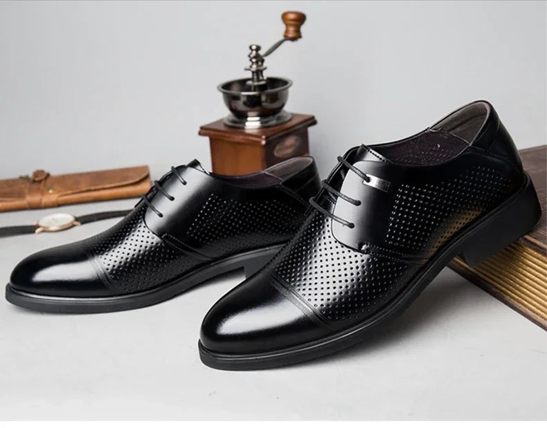 Scarpe Da Uomo Con Aumento Altezza 6 Cm Traspiranti Con Soletta Invisibile Per Uso Quotidiano