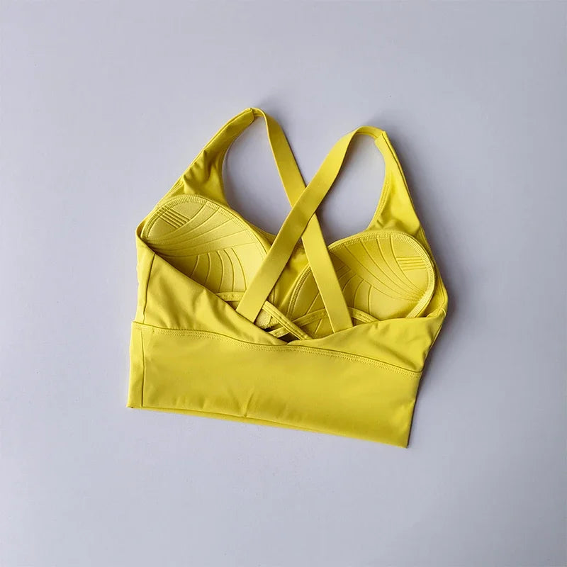 Reggiseno Sportivo Tutto In Uno Alta Intensità Antiurto Per Corsa Yoga Fitness Estivo WX238