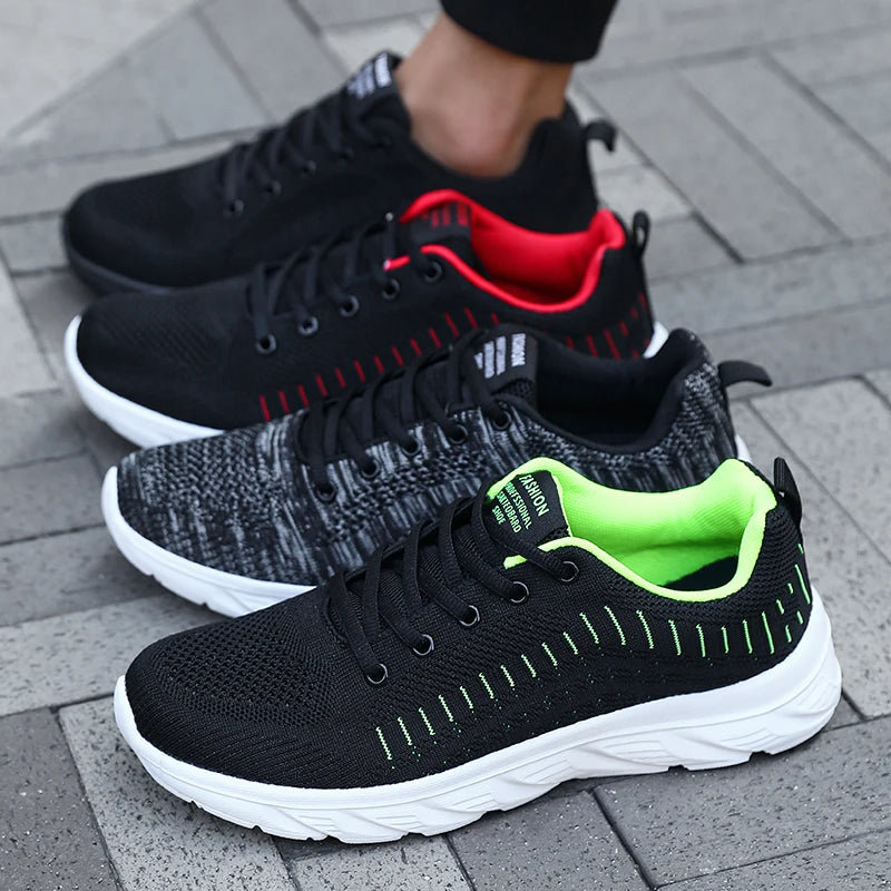 Scarpe Da Ginnastica Uomo Traspiranti Esterno 2025 Scarpe Sportive Casual Da Corsa Con Suola Morbida Antiscivolo Mesh