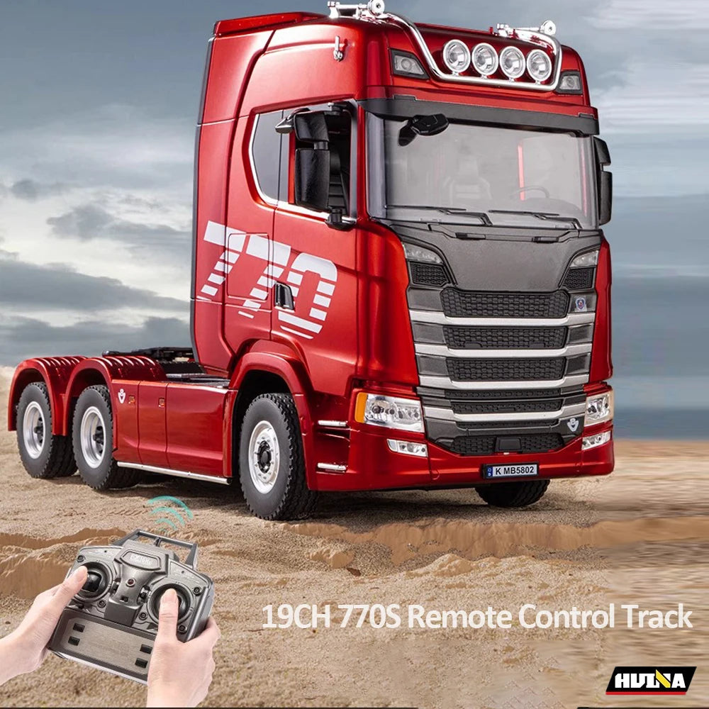Huina 1501 770S RC Camion 1/18 2.4G Telecomando Con Luce E Suono Ingegneria Rimorchio Giocattolo