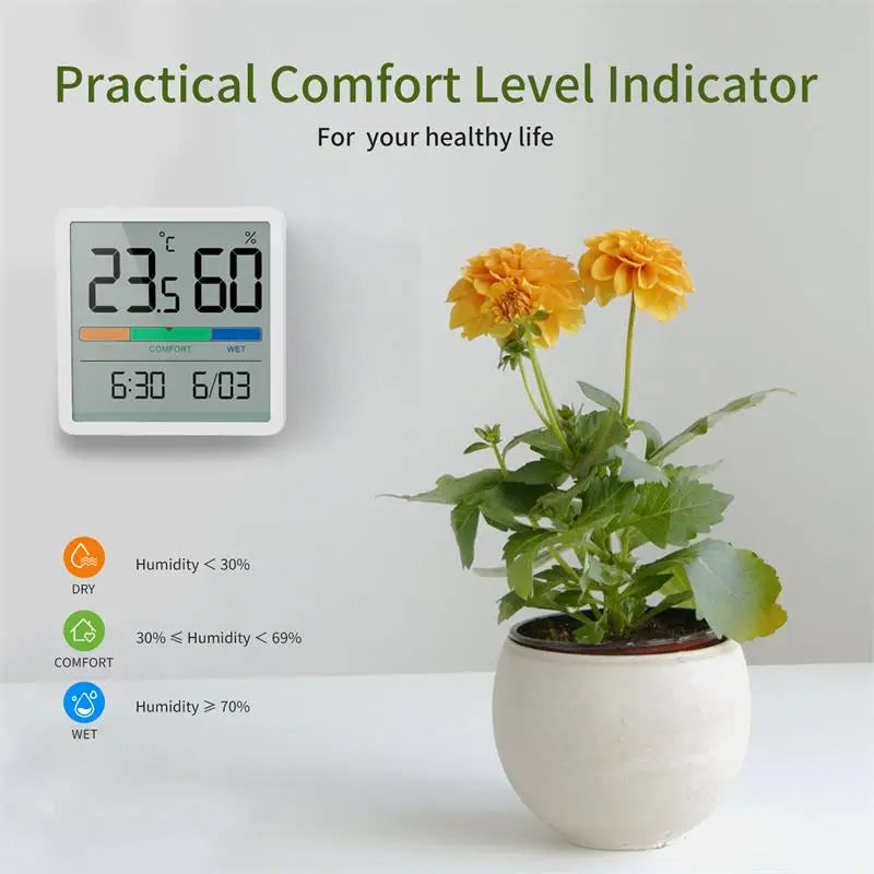 Noklead Misuratore Umidità Temperatura Interna Termometro Digitale LCD Igrometro Stazione Meteo Monitor Intelligente