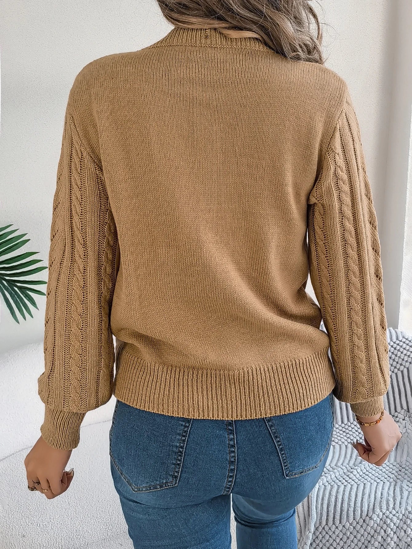 Maglione Unisex Autunno Inverno Collo a V Confortevole e Caldo Maniche Lunghe Versatile Stile