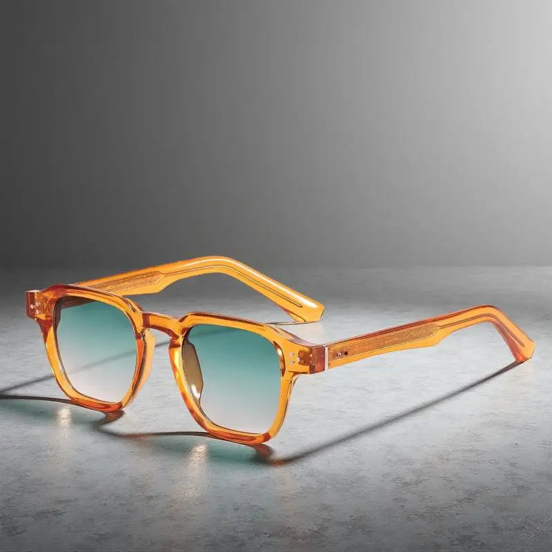 HBK Occhiali Da Sole Uomo Vintage Square Gradient UV400 Sport Outdoor Festa Vacanze Viaggi Guida