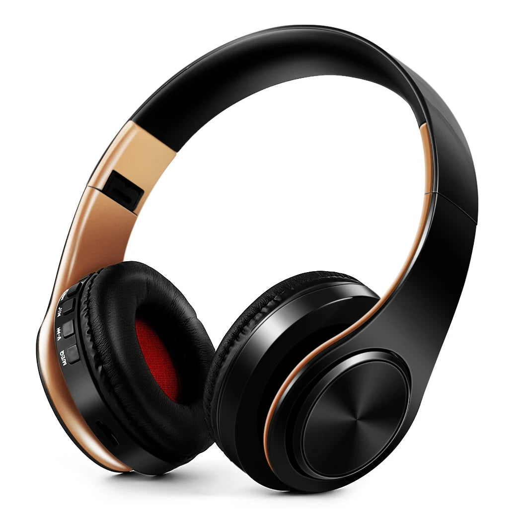 Cuffie Wireless Dorate Bluetooth con Microfono Incorporato Auricolare Stereo Universale per Android e iOS Regalo da Uomo