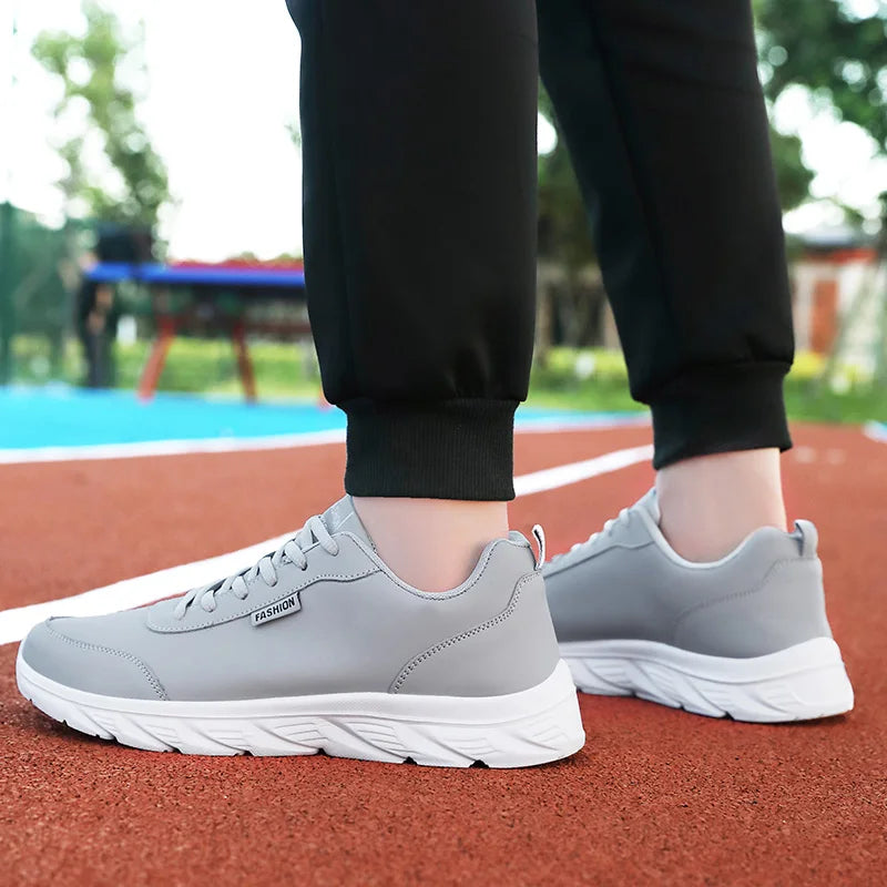 Scarpe Da Uomo In Pelle Traspiranti Da Corsa Scarpe Casual Vulcanizzate Sneakers Per Tempo Libero