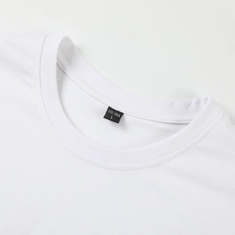 T Shirt Da Uomo Maniche Corte Con Ricamo 3D Estiva Traspirante Cotone Puro Di Alta Qualità