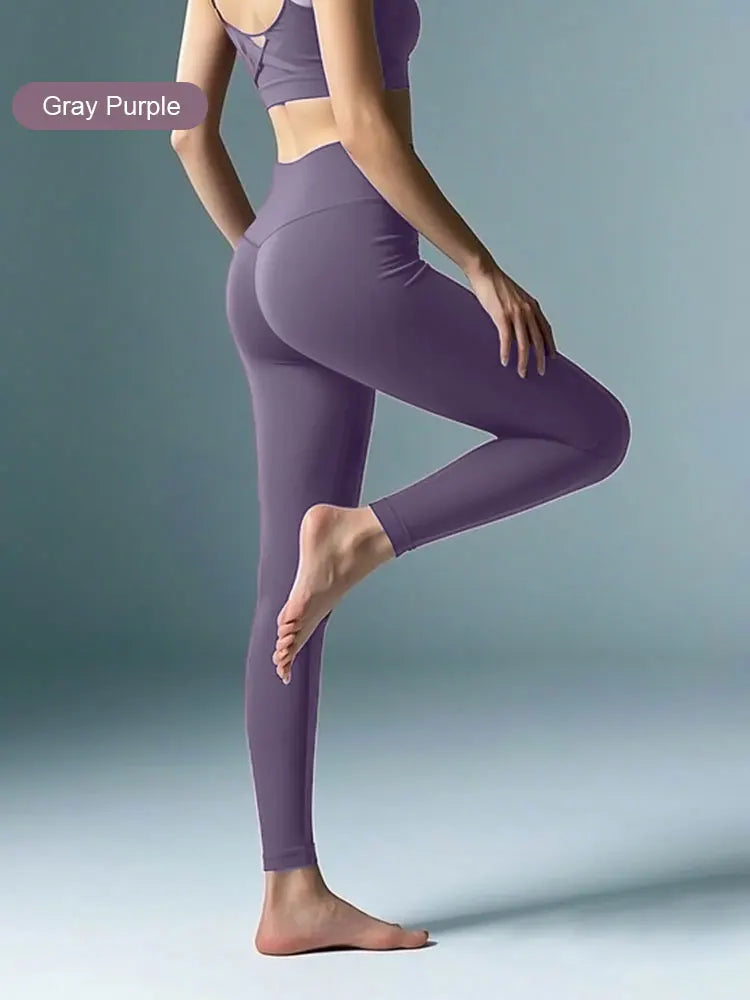 Pantaloni Da Yoga Vita Alta Per Donne Elasticizzati Quattro Direzioni Asciugatura Rapida Per Corsa Ciclismo Palestra