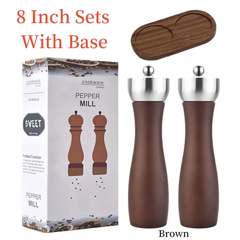 Set Di Macinapepe Manuale Per Sale E Pepe In Ceramica Regolabile Con Testa In Acciaio Inossidabile 304 Domestiche