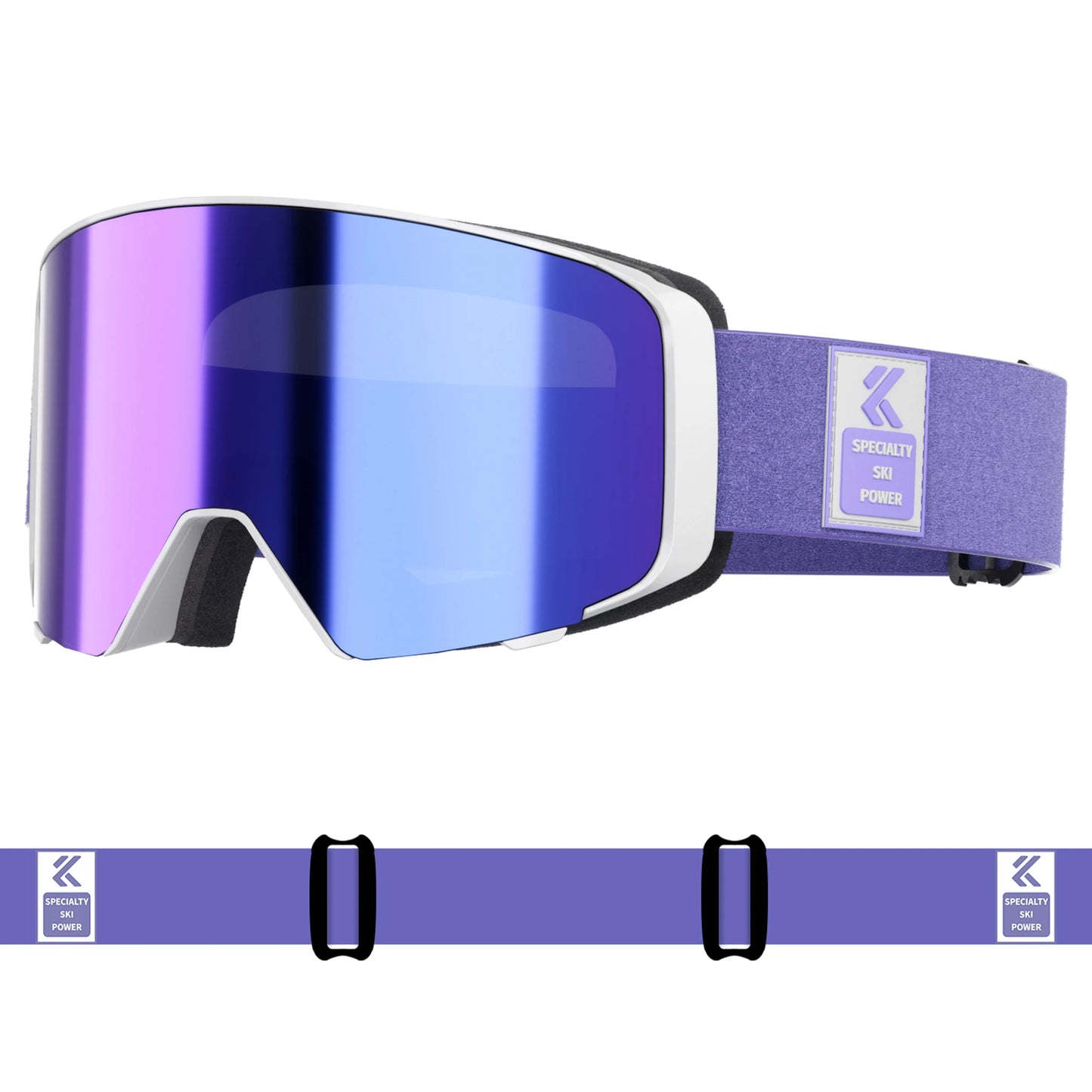 Occhiali Da Sci Fotocromatici KAPVOE Traspiranti Per Esterni UV400 Anti Appannamento Con Lenti Flip Per Neve E Snowboard