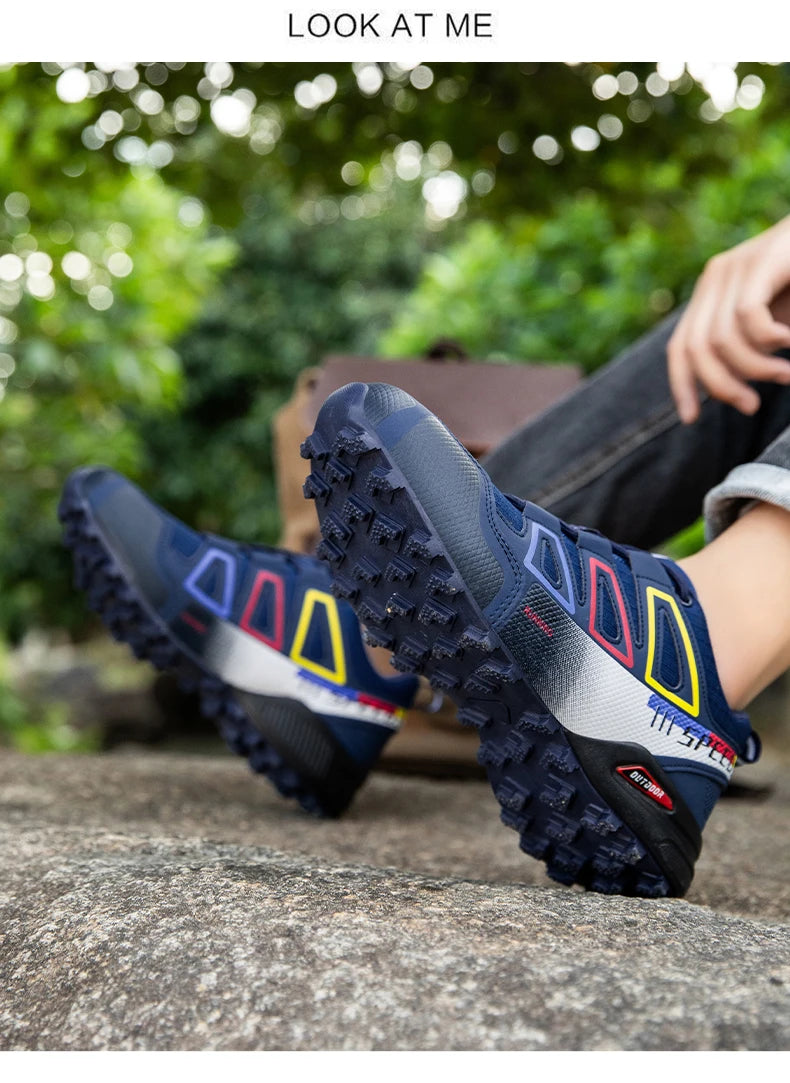 Scarpe Da Ciclismo Da Uomo Impermeabili Traspiranti Esterni Montagna Antiscivolo Resistente Usura Allenamento Trekking