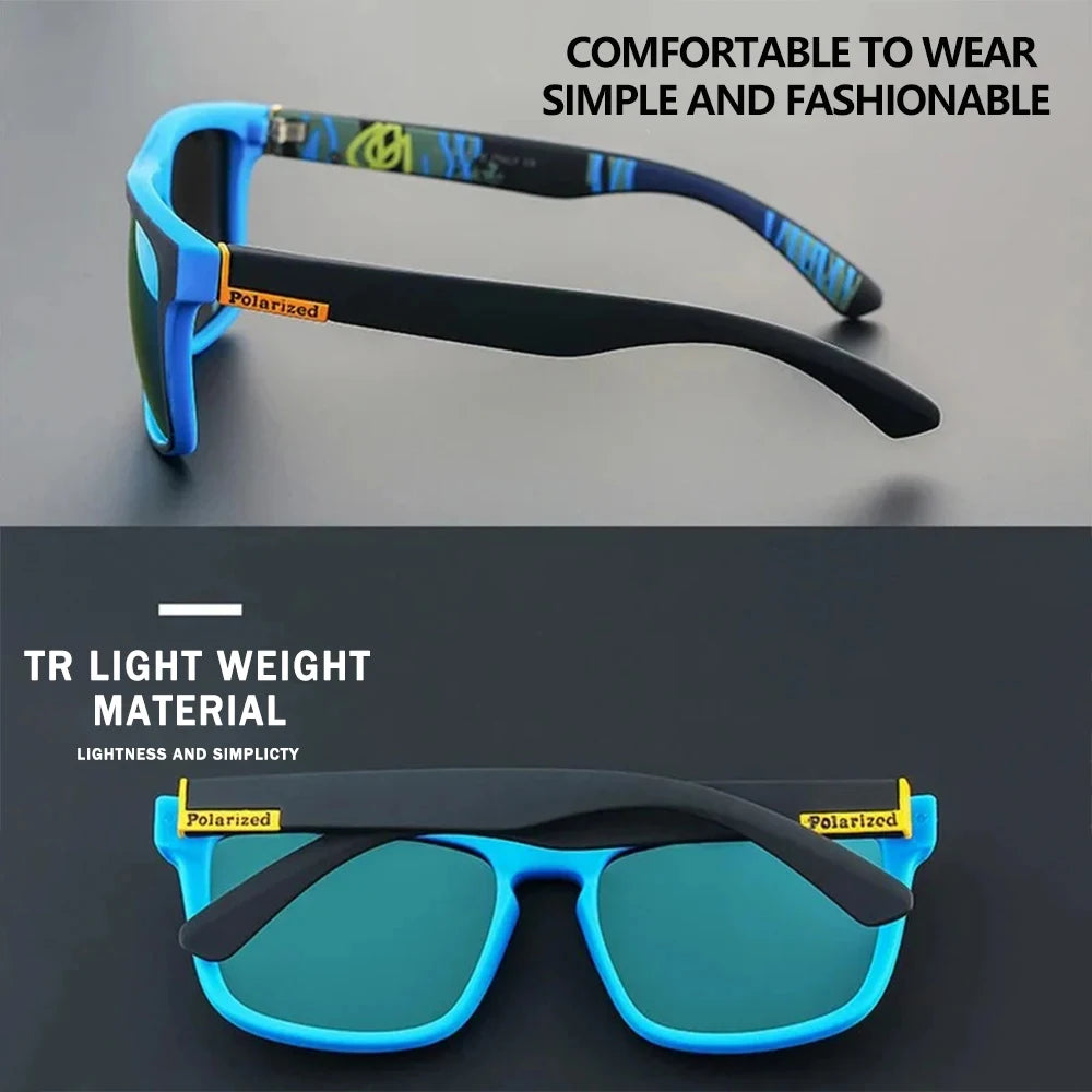 Occhiali Da Sole UV400 Unisex Ciclismo Lusso Design Quadrato Per Guida E Pesca Di Lusso
