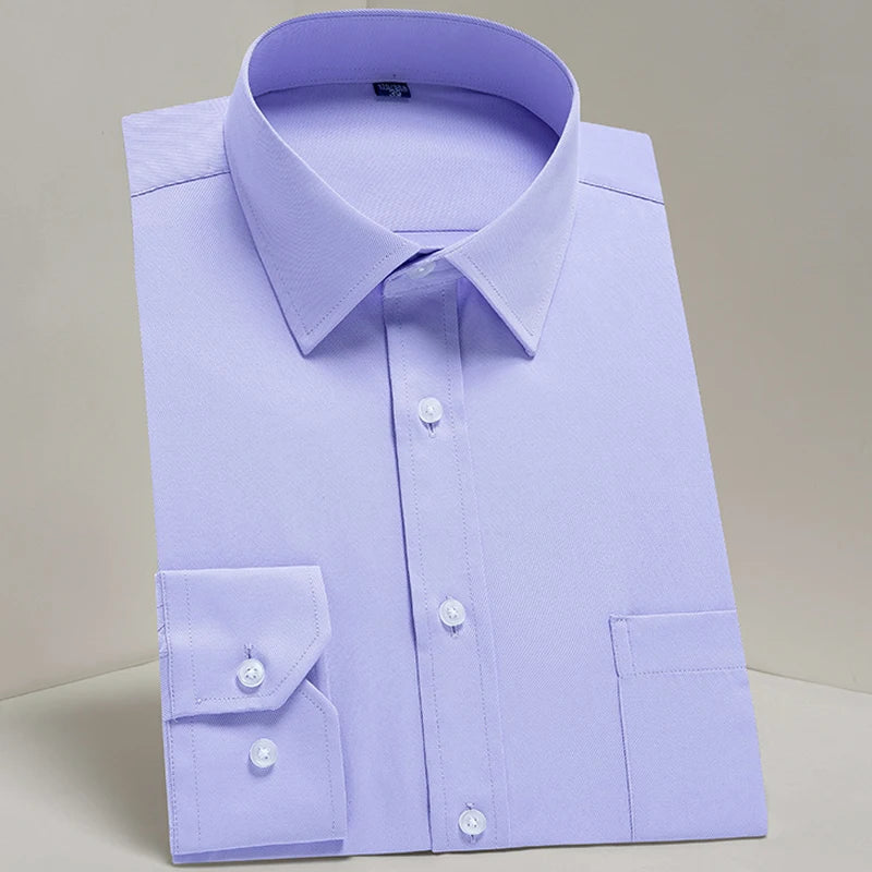 Camicie Da Uomo Eleganti Payel Semi Formale A Maniche Lunghe Con Abbottonatura E Cuciture A Contrasto