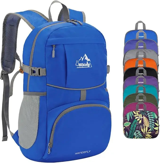 Waterfly Zaino da Trekking Pieghevole Impermeabile Ultraleggero 25 Litri Unisex per Donna e Uomo
