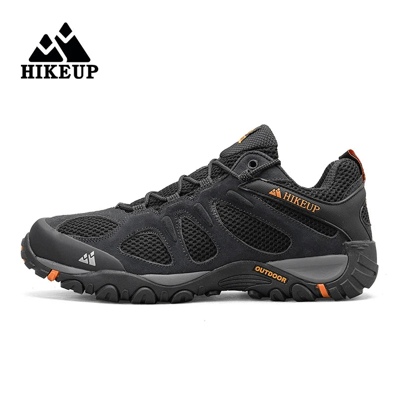 Hikeup Scarpe Da Uomo Traspiranti Da Trekking All'aperto Antispruzzo Mountain Climbing Sport Sneaker Da Trekking