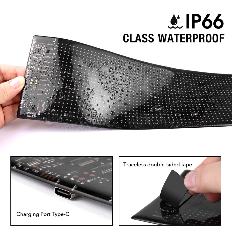 Pannello Pixel A Matrice 16x96 LED Per Insegne Pubblicitarie Scorrimento Luci Controllo App Bluetooth USB 5V