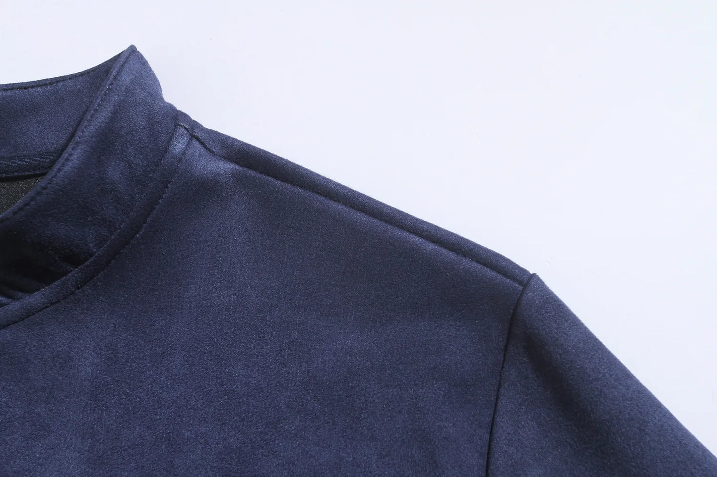 Giacca Uomo Slim Fit Colletto Coreano Autunno Inverno Casual Business Con Cerniera
