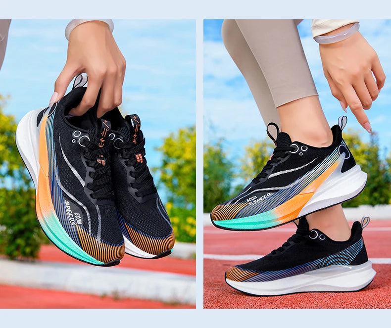 Scarpe Da Corsa Professionali Per Maratona In Carbonio Unisex Ultraleggere Con Assorbimento Degli Urti E Supporto Stabile