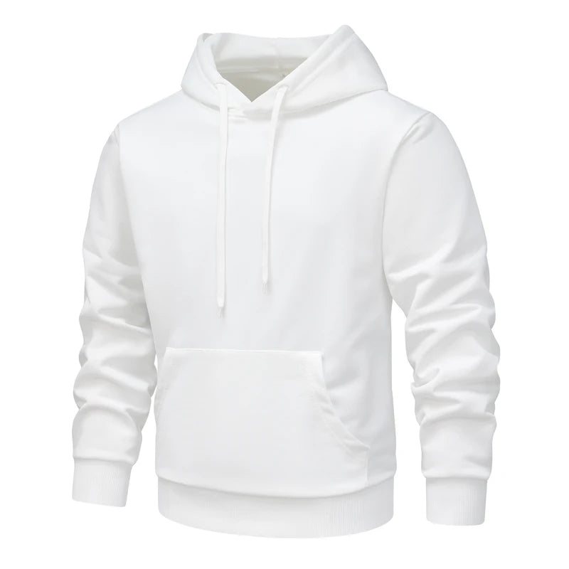 Uomo Cappotto Ampio Con Cappuccio Tinta Unita Stile Sottile Per Primavera Autunno Moda Tempo Libero Tasca Grande