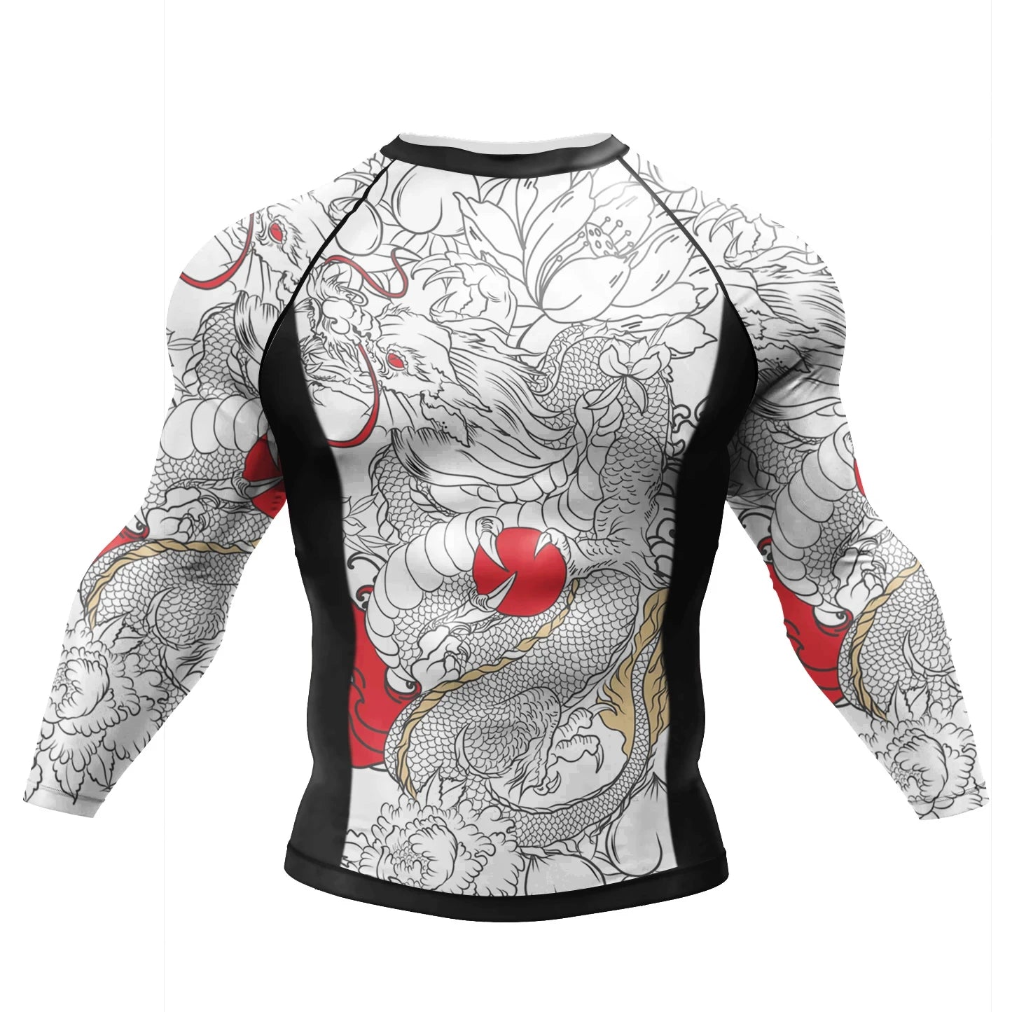 Rash Guard BJJ Uomo Jiu Jitsu Stampa Sublimazione Design Arte Marziale Abbigliamento Compressione Set Breve