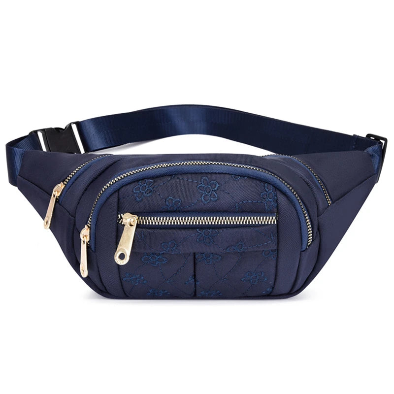 Marsupio da Donna Impermeabile in Tessuto Oxford Borsa a Cintura e Tracolla Borsa a Banana Moda Femminile