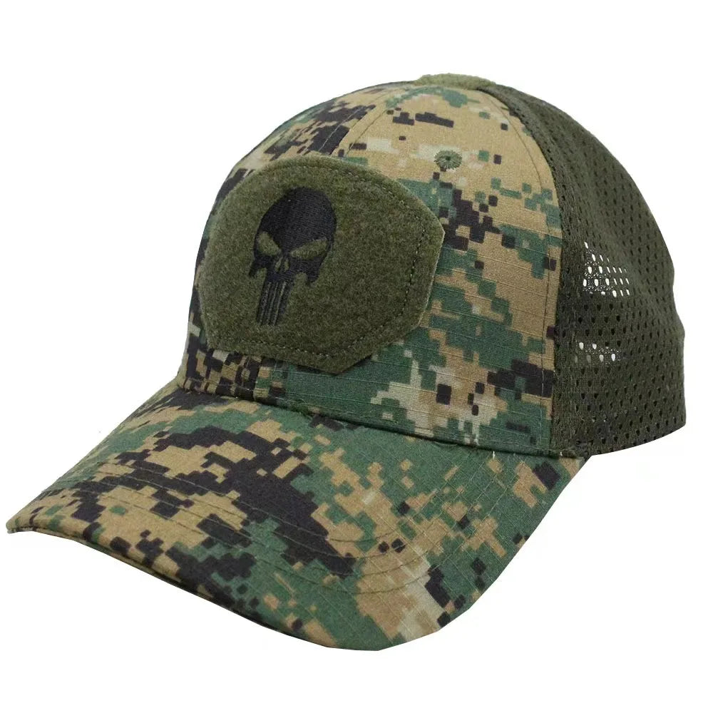 Cappello Da Baseball Universale Per Uomo E Donna Traspirante Protezione Solare Berretto Sportivo All Aperto Con Teschio