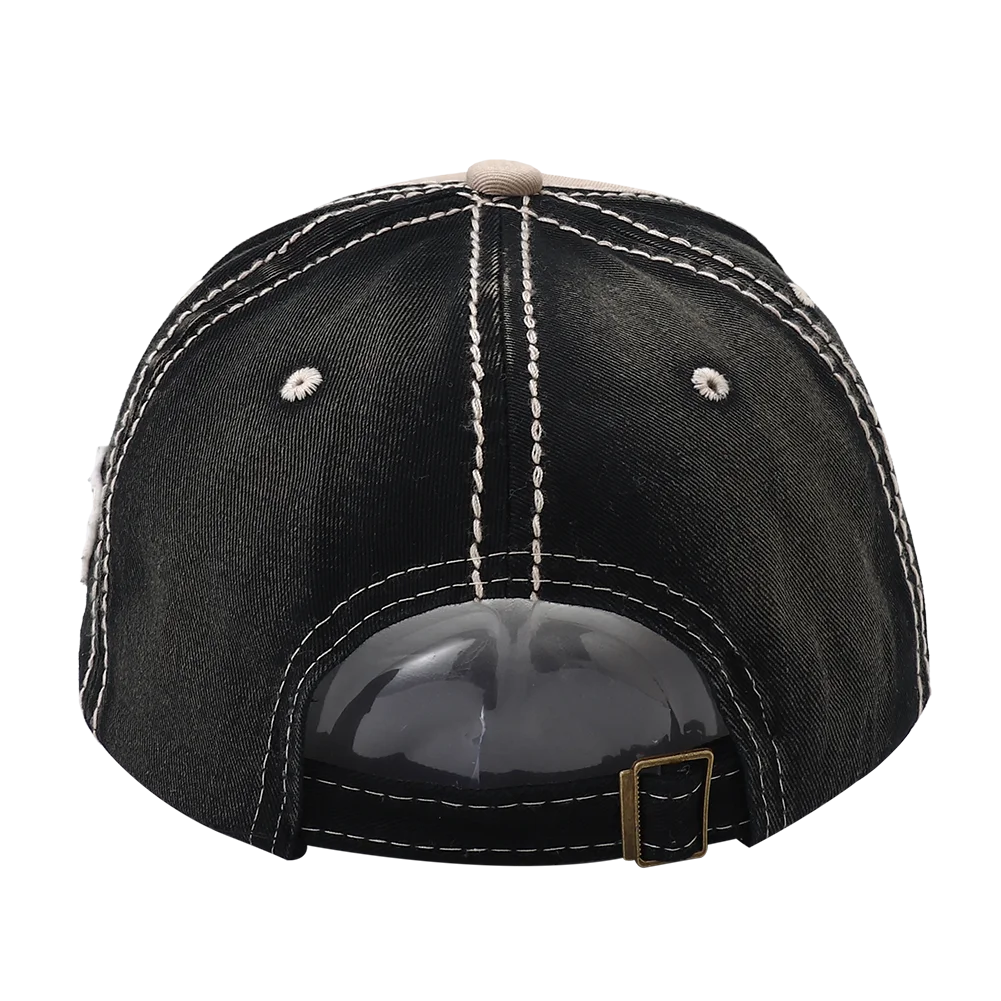 Berretto Da Baseball A Tesa Larga Unisex Con Ricamo Lettera Parasole Snapback Hip Hop Vintage Moda Esterno