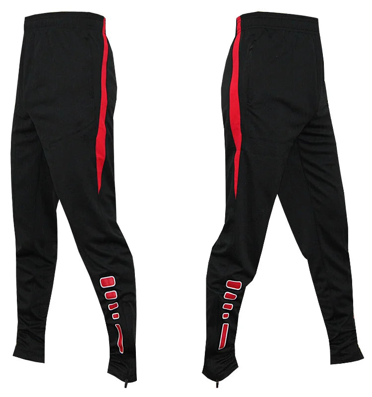 Pantaloni sportivi da corsa da uomo con tasche con cerniera Pantaloni da jogging da calcio Pantaloni sportivi da allenamento Pantaloni da calcio da basket Pantaloni da allenamento da uomo
