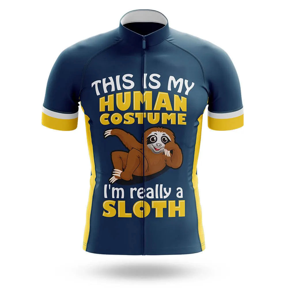 Maglia Da Ciclismo Estiva Uomo 2025 Sloth Team Maniche Corte Traspirante Con Tasca Posteriore E Protezione UV