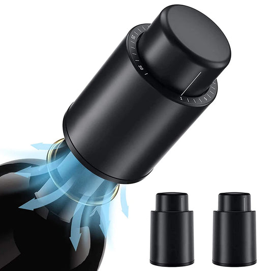 Tappo per bottiglia di vino sottovuoto Conservazione sigillata Memoria sottovuoto Tappo per vino Stile push Strumenti da bar Articoli da bar Tappo per vino riutilizzabile
