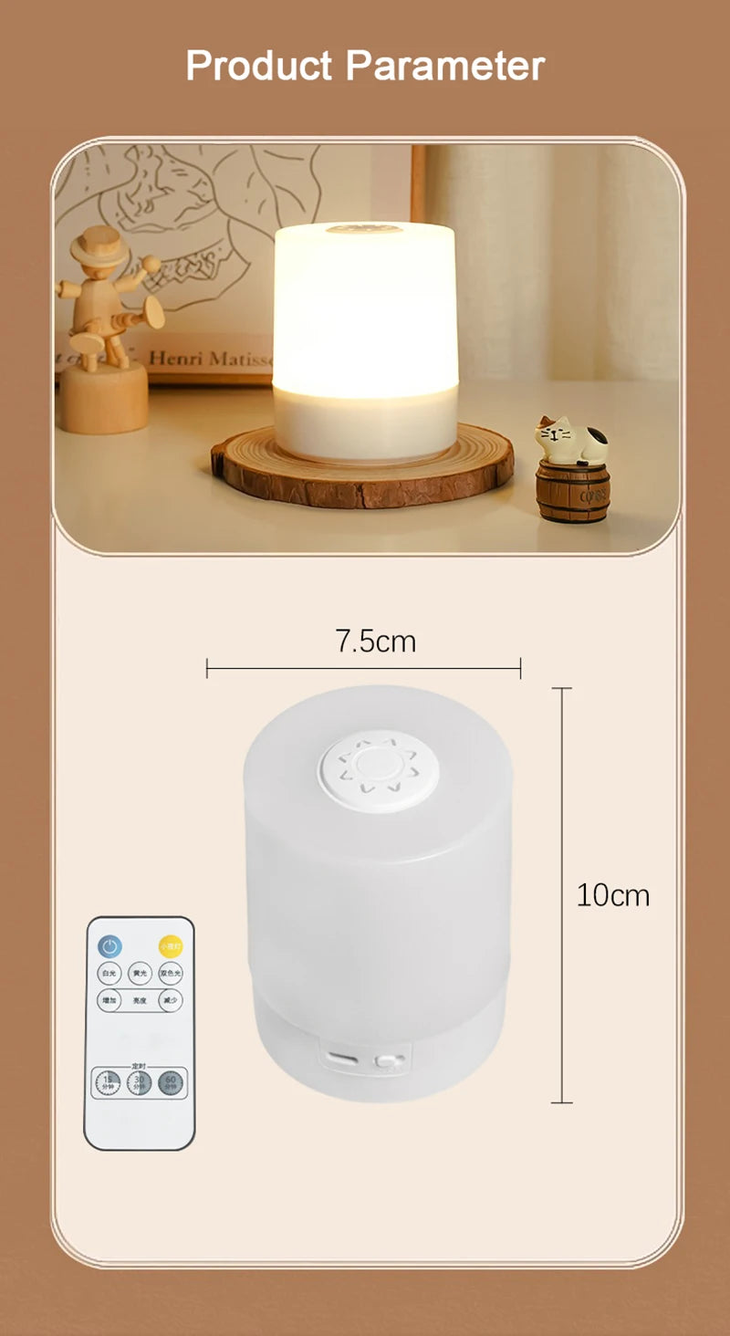 Luci notturne a LED da comodino Ricarica dimmerabile Lampade da notte da tavolo Camera da letto Illuminazione da comodino Decorazione Lampade da tavolo a LED da lettura touch