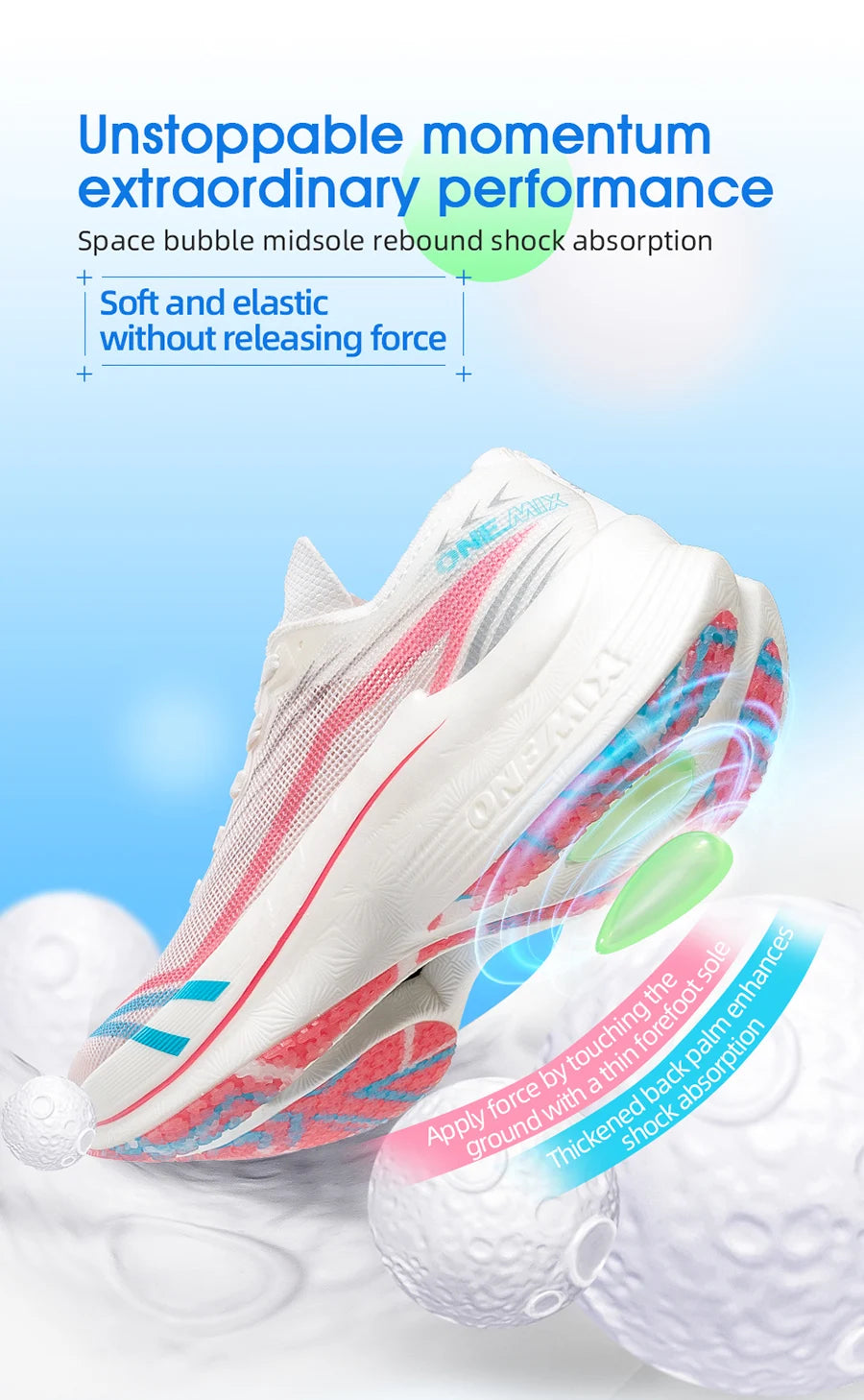 ONEMIX Marathon Scarpe Da Corsa Con Piastra In Carbonio Uomo Antiurto Rimbalzo Ultraleggero E Supporto Stabile