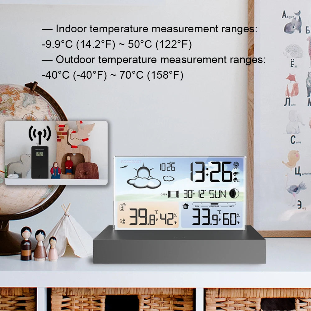 Stazione Meteorologica Digitale Misuratore Umidità Temperatura Sveglia Avviso Gelo Igrotermografo Interni Esterni
