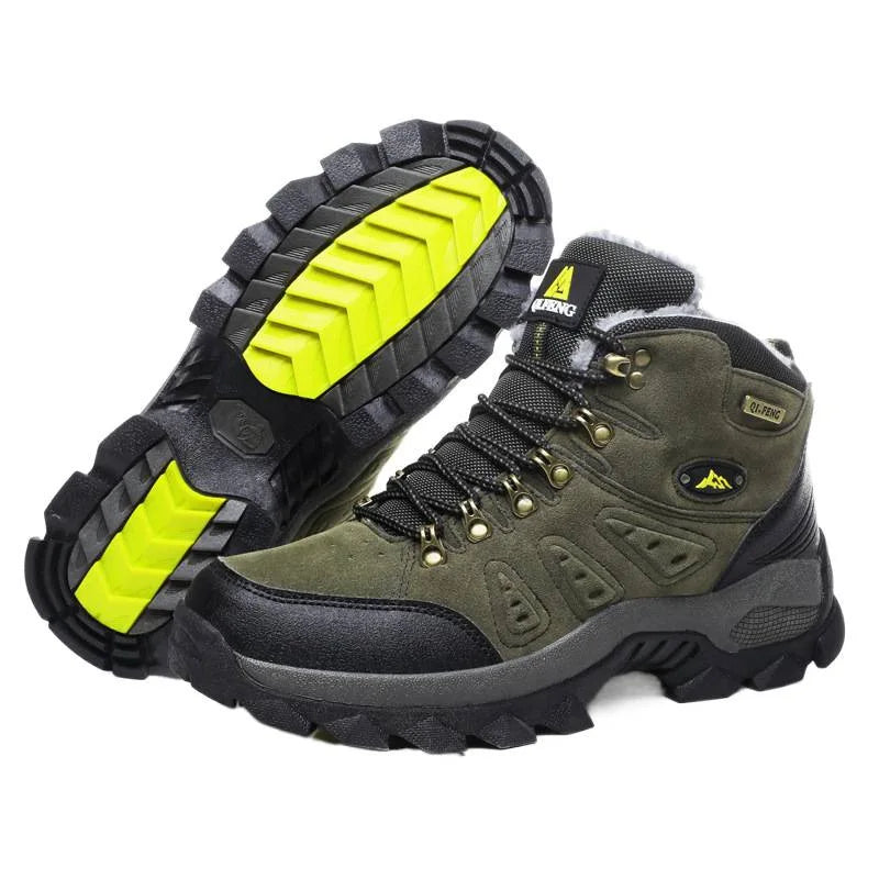 Scarpe Da Arrampicata Invernali All'aperto Da Trekking Antiscivolo Con Suola Spessa Uomo Calde