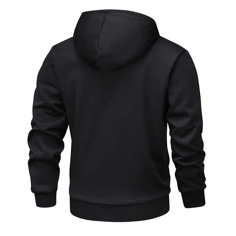 Uomo Cappotto Ampio Con Cappuccio Tinta Unita Stile Sottile Per Primavera Autunno Moda Tempo Libero Tasca Grande