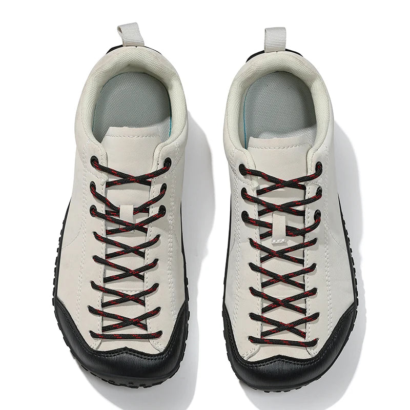Coppia Scarpe Da Trekking Slip On Uomo All Aperto Punta Larga Per Alpinismo E Passeggio Confortevoli